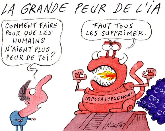 Dessin: Peur de l’IA : Anthropic ne ralentit pas, elle renforce l’évaluation de ses LLM